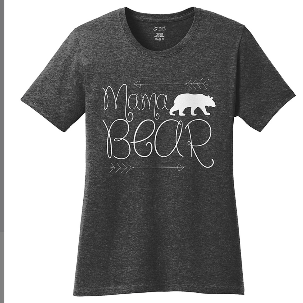 Dark Heather Mama Bear Tee